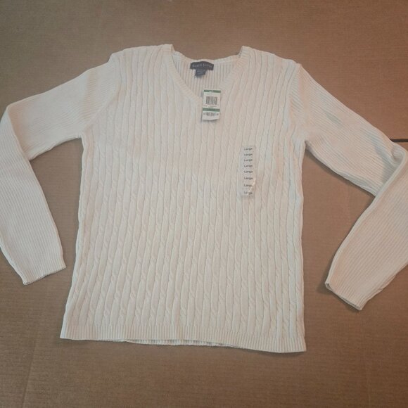 Karen Scott V-Neck Sweater   Large - Picture 5 of 9